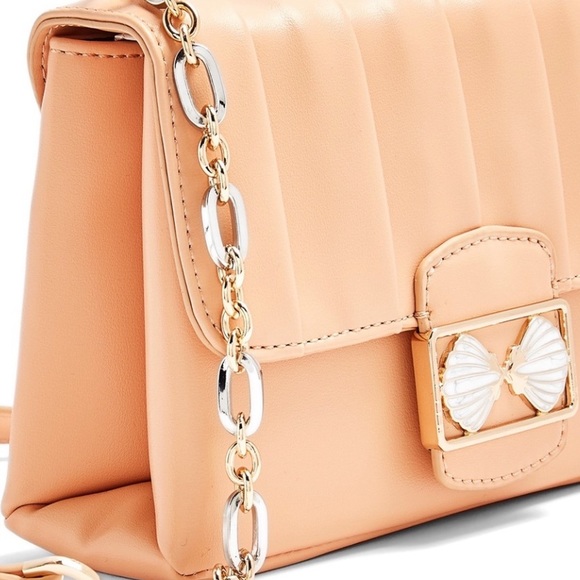 Topshop Shelly Crossbody Bag Peachy Nude Boho NWT - Picture 5 of 10